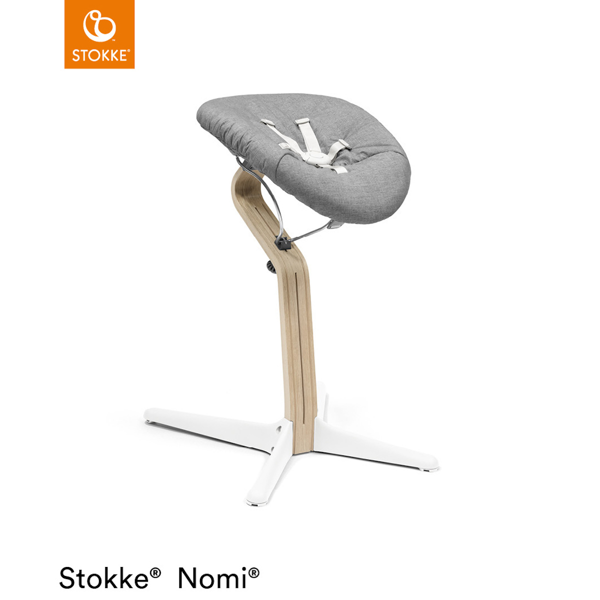Trona bebé NOMI Stokke natural-blanco