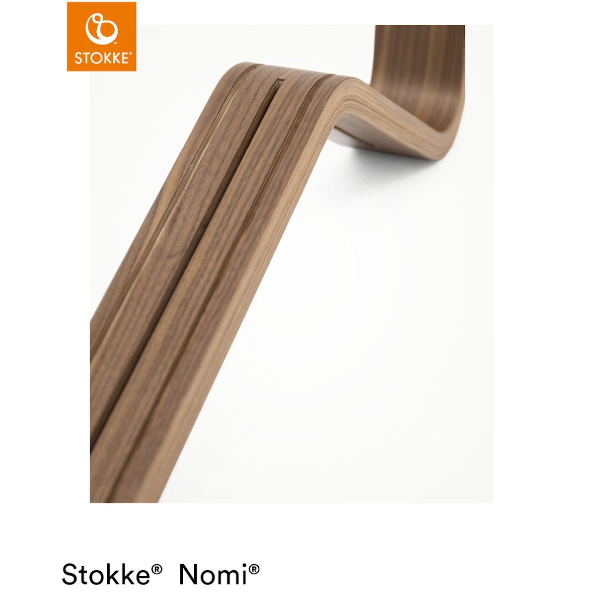 Trona bebé NOMI Stokke nogal-blanco