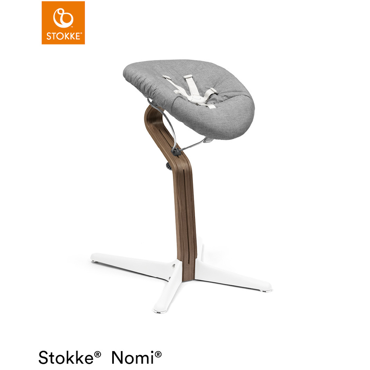 Trona bebé NOMI Stokke nogal-blanco