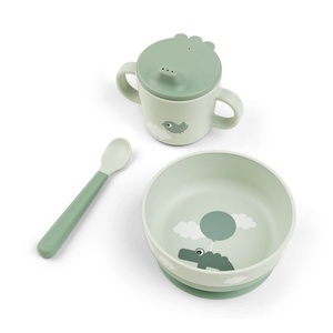 Vajilla infantil FOODIE Done by Deer Happy clouds green