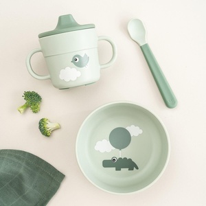 Vajilla infantil FOODIE Done by Deer Happy clouds green