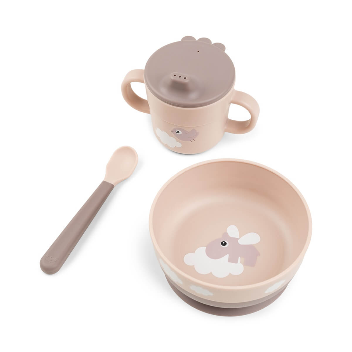 Vajilla infantil FOODIE Done by Deer Happy clouds powder