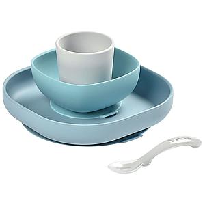 Vajilla silicona 4 pzas Béaba jungle