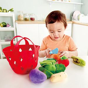 Verdura fieltro-6U CESTA VERDURAS Hape