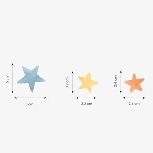 Vinilo mural Estrellas multicolores GENTLE FRIENDS Lilipinso
