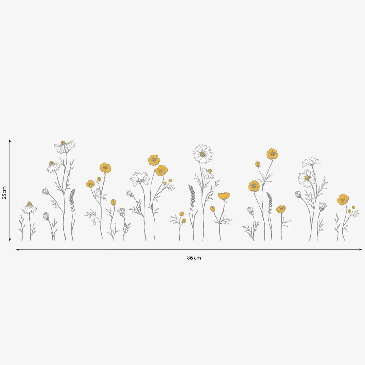 Vinilo mural Flores manzanilla CHAMOMILE Lilipinso