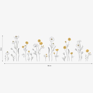 Vinilo mural Flores manzanilla CHAMOMILE Lilipinso