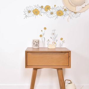 Vinilo mural Flores manzanilla CHAMOMILE Lilipinso