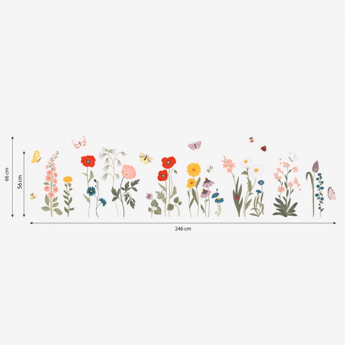 Vinilo mural WILDFLOWERS Lilipinso Grandes flores campo