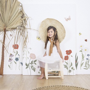 Vinilo mural WILDFLOWERS Lilipinso Grandes flores campo