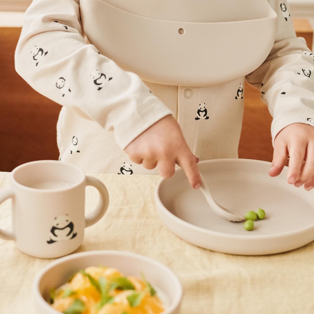 Vivi Printed Tableware Set Liewood Panda Sandy