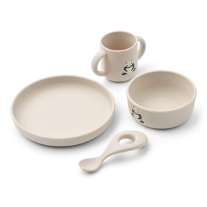 Vivi Printed Tableware Set Liewood Panda Sandy